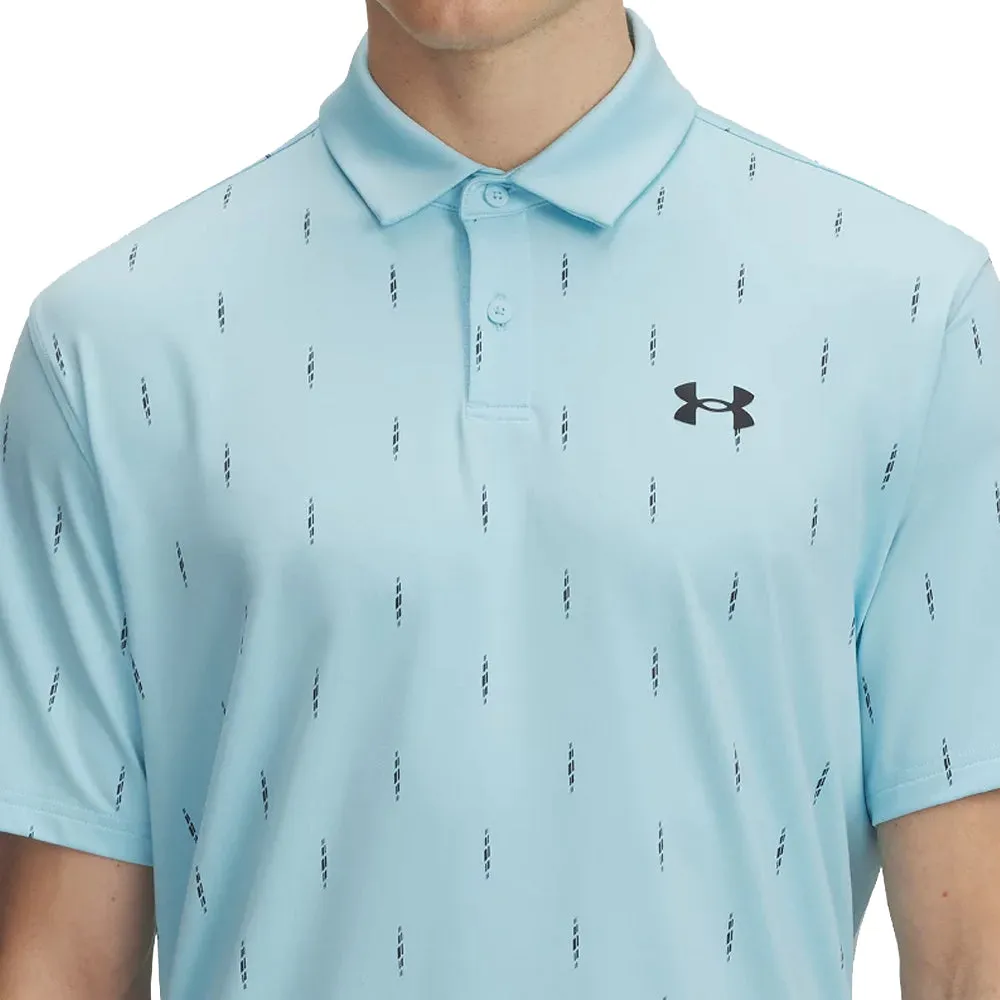 Confidence Starts Here Under Armour Tee To Green Printed Polo Shirts - Stream/Black