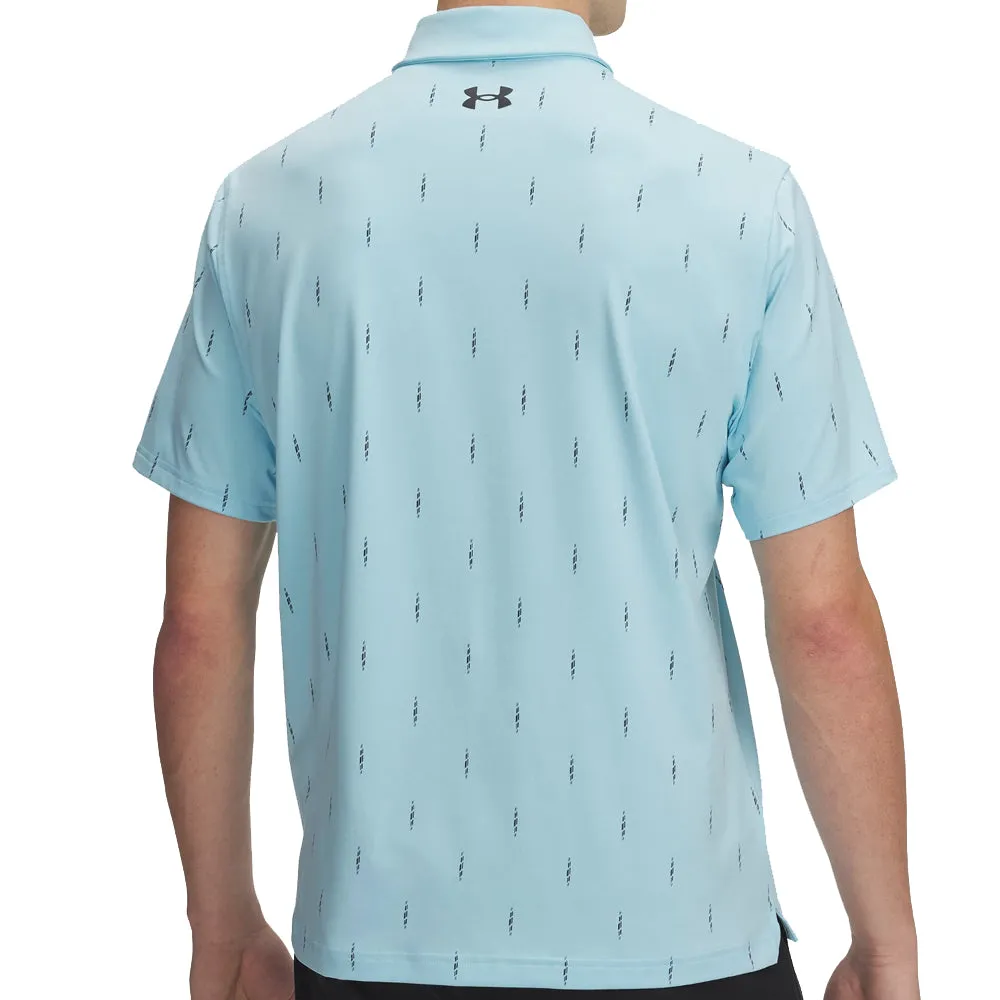 Step into the Beat Under Armour Tee To Green Printed Polo Shirts - Stream/Black