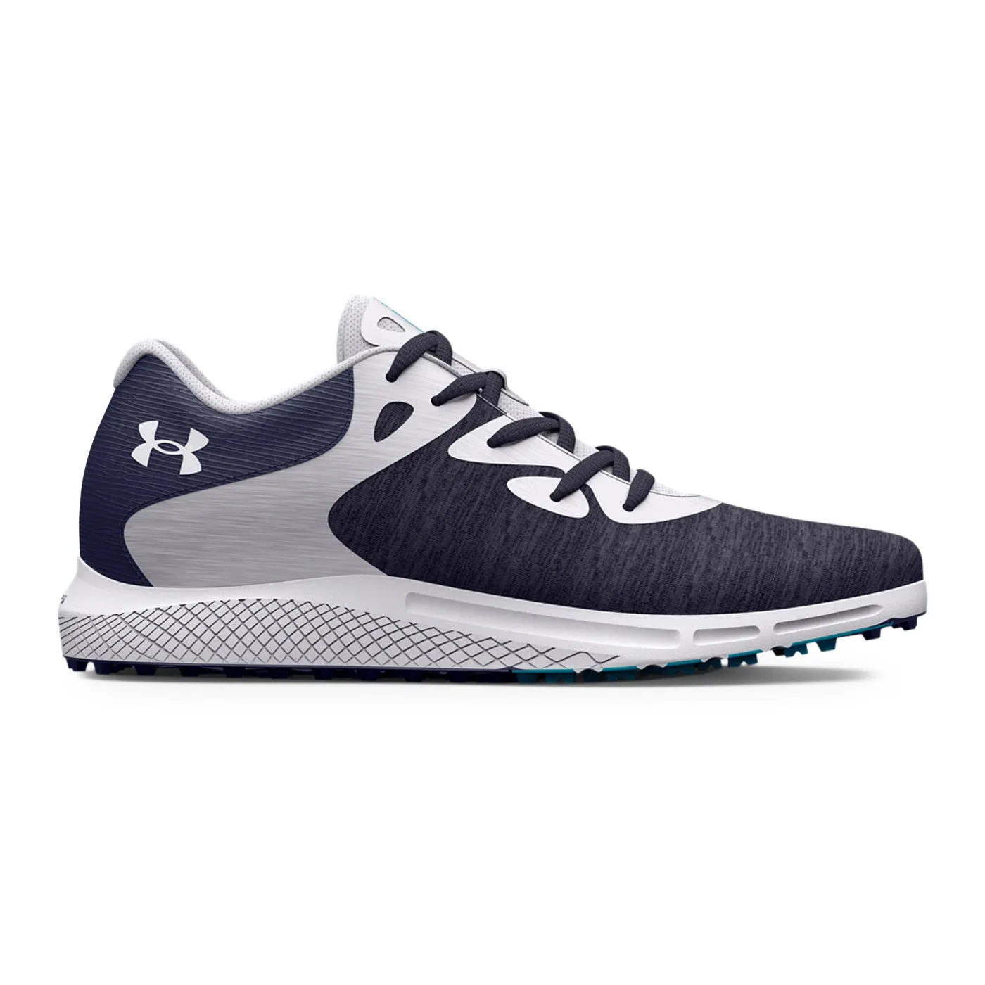 New Year's Eve Sale Under Armour Women'S Charged Breathe 2 Knit Spikeless Golf Shoes - Midnight Navy/White