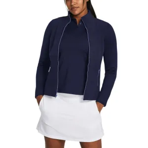 Under Armour Women'S Storm Daytona Golf Full Zip - Midnight Navy / Metallic Silver Stride with Confidence