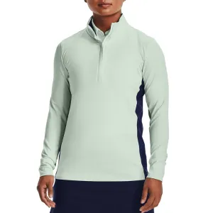 Under Armour Women'S Storm Mid-Layer Golf 1/2 Zip - Sea Mist/Midnight Navy Economical