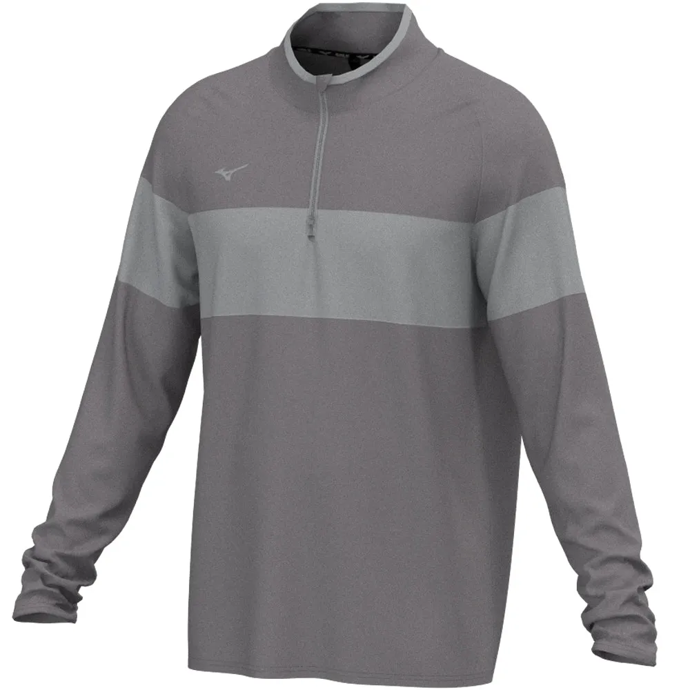 Mizuno Link 1/4 Zip Pullover - Charcoal Step Into Strength