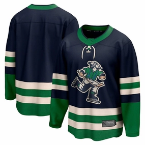 V.Canucks Fanatics Branded Special Edition 2.0 Breakaway Blank Jersey Navy Stitched American Hockey Jerseys