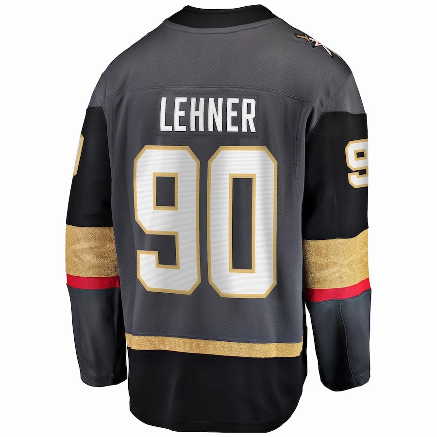 V.Golden Knights #90 Robin Lehner Fanatics Branded Breakaway Alternate Player Jersey Gray Hockey Jerseys