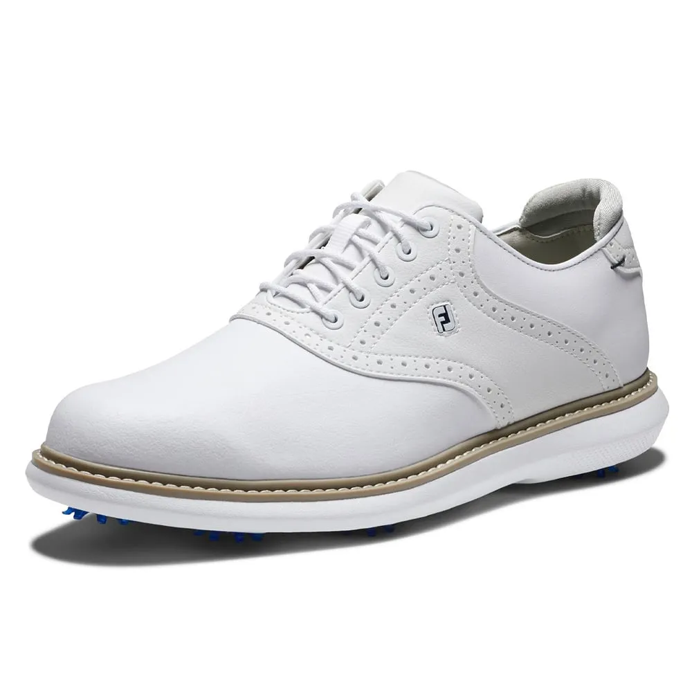Back To School Sale Exclusive Deal Footjoy Traditions Spiked Waterproof Shoes - White