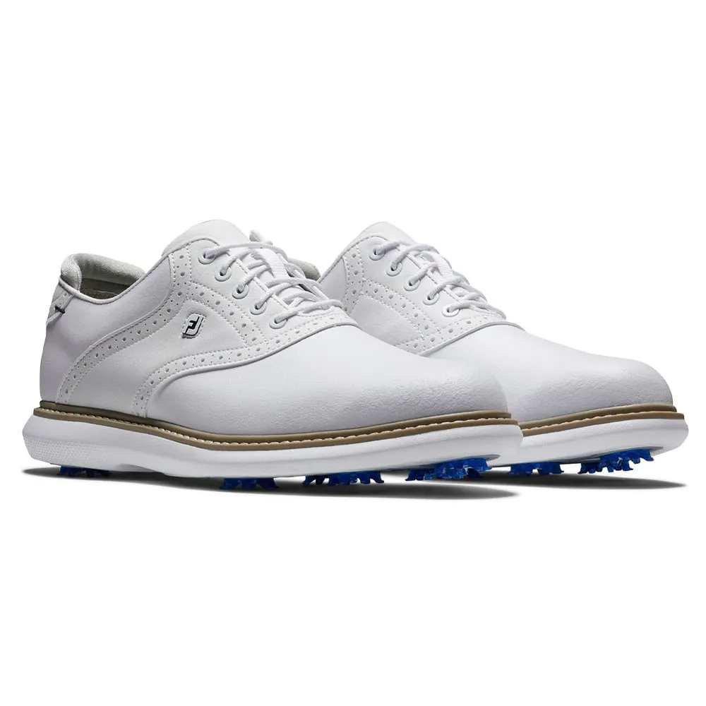 Footjoy Traditions Spiked Waterproof Shoes - White Empower Your Journey