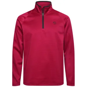 Puma Waffle Fleece 1/4 Zip Sweater - Intense Red No Limits, Just Style Sweetest Day Sale