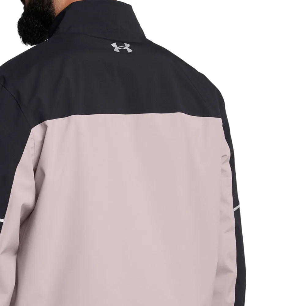 Father's Day Sale Holiday Sale Under Armour Drive Rain Waterproof Jacket - Black/Tetra Grey