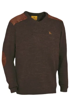 Verney Carron Fox V-Neck Pullover Men's Wool Knit Cardigans