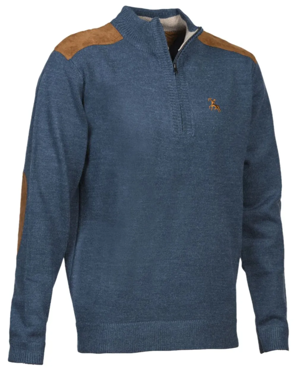 Verney Carron Fox Zipped Pullover Zip Neck Wool Pullovers