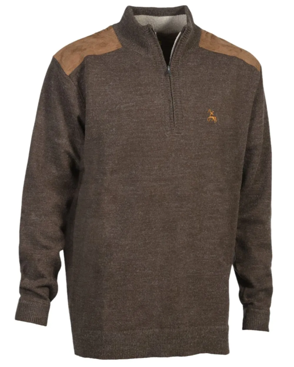 Verney Carron Fox Zipped Pullover Zip Neck Sweaters Men