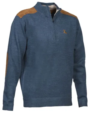 Verney Carron Fox Zipped Pullover Zip Neck Wool Pullovers