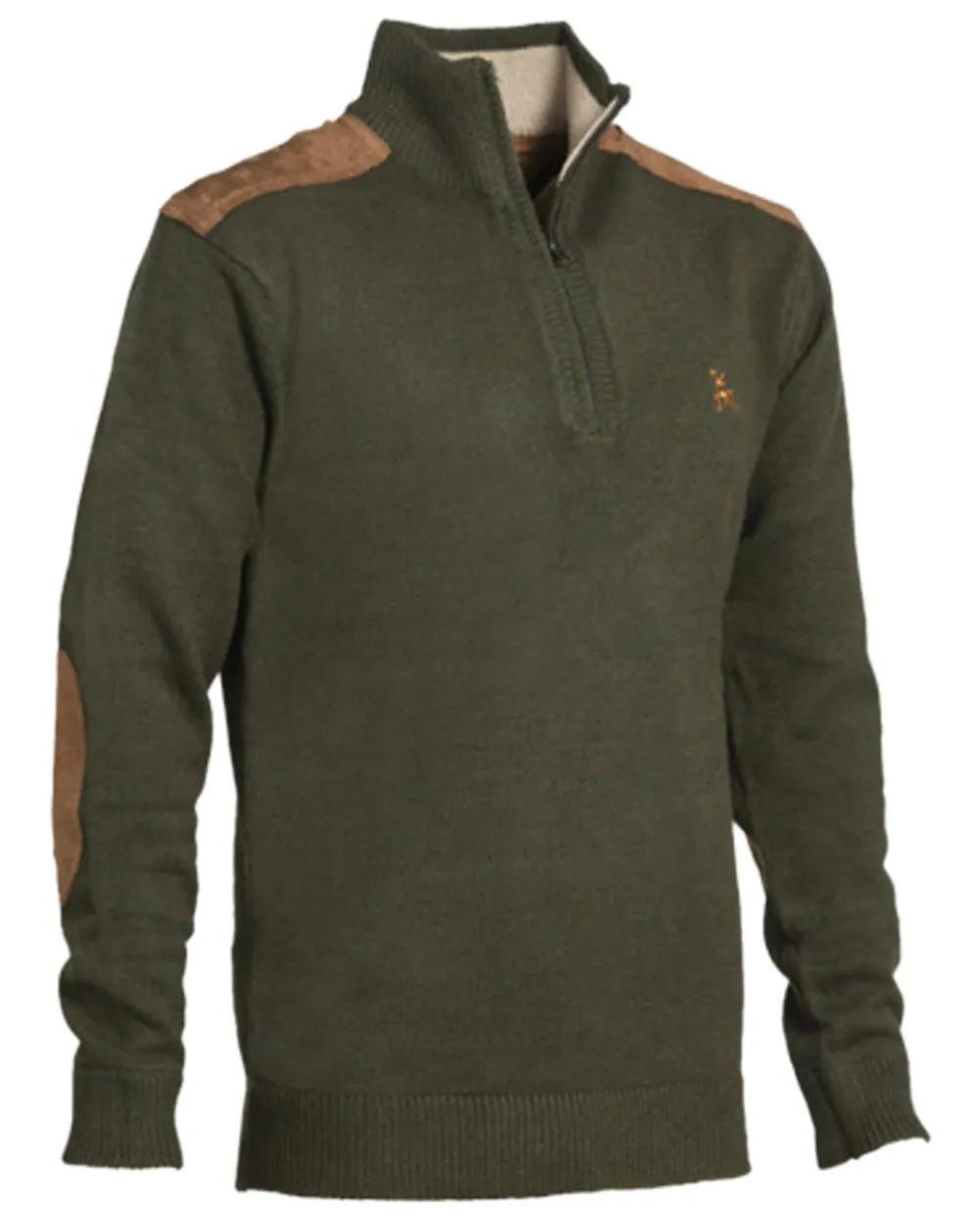 Verney Carron Fox Zipped Pullover Zip Neck Sweaters Men