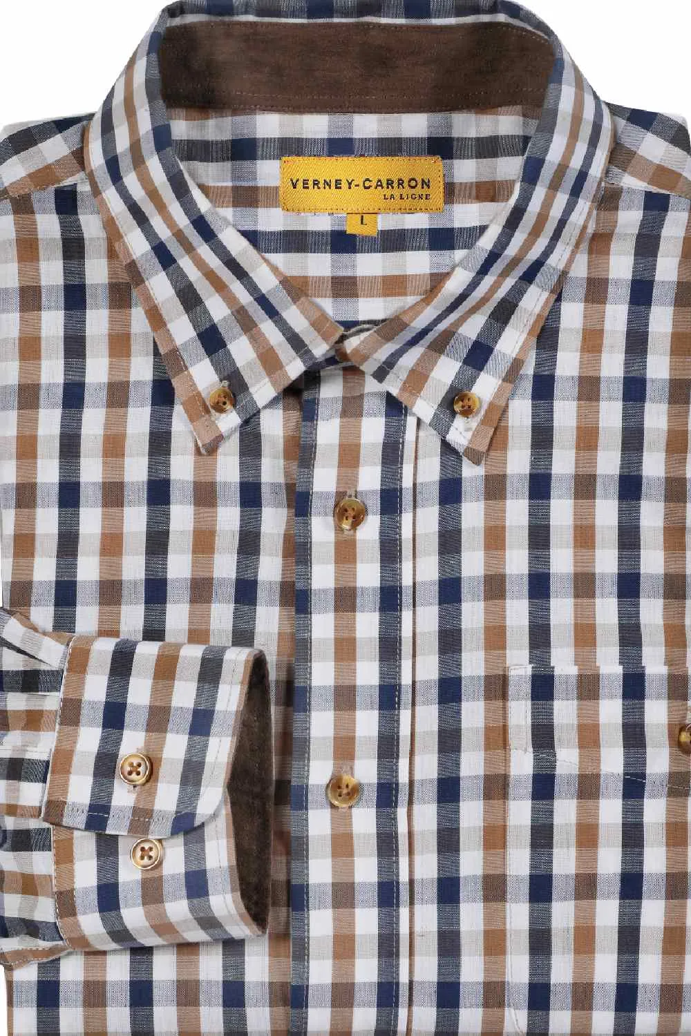 Verney Carron Nancay Cotton Checked Shirt Verney Carron Outdoor Tops