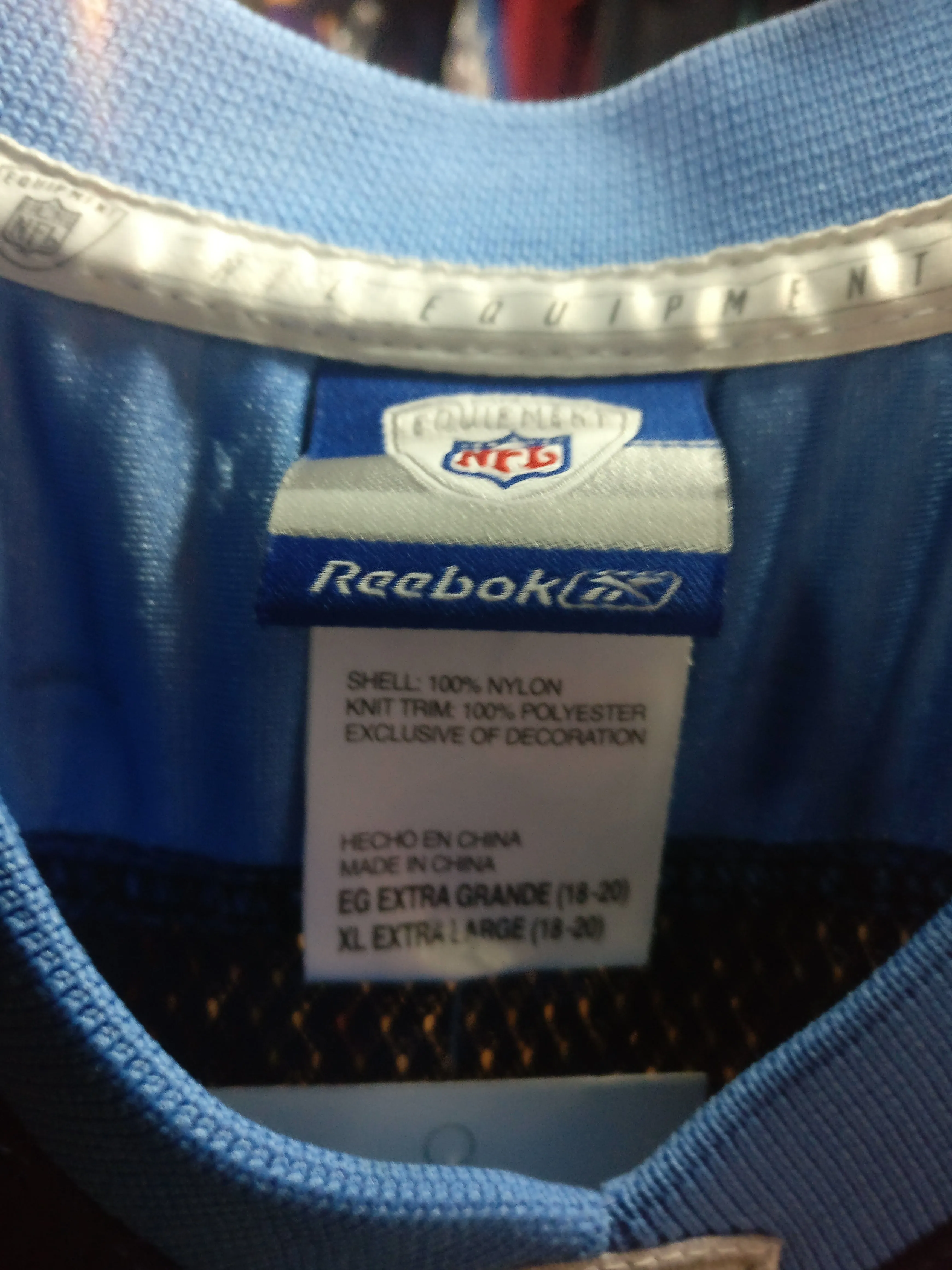 Vintage #10 VINCE YOUNG Tennessee Titans NFL Reebok Jersey YXL