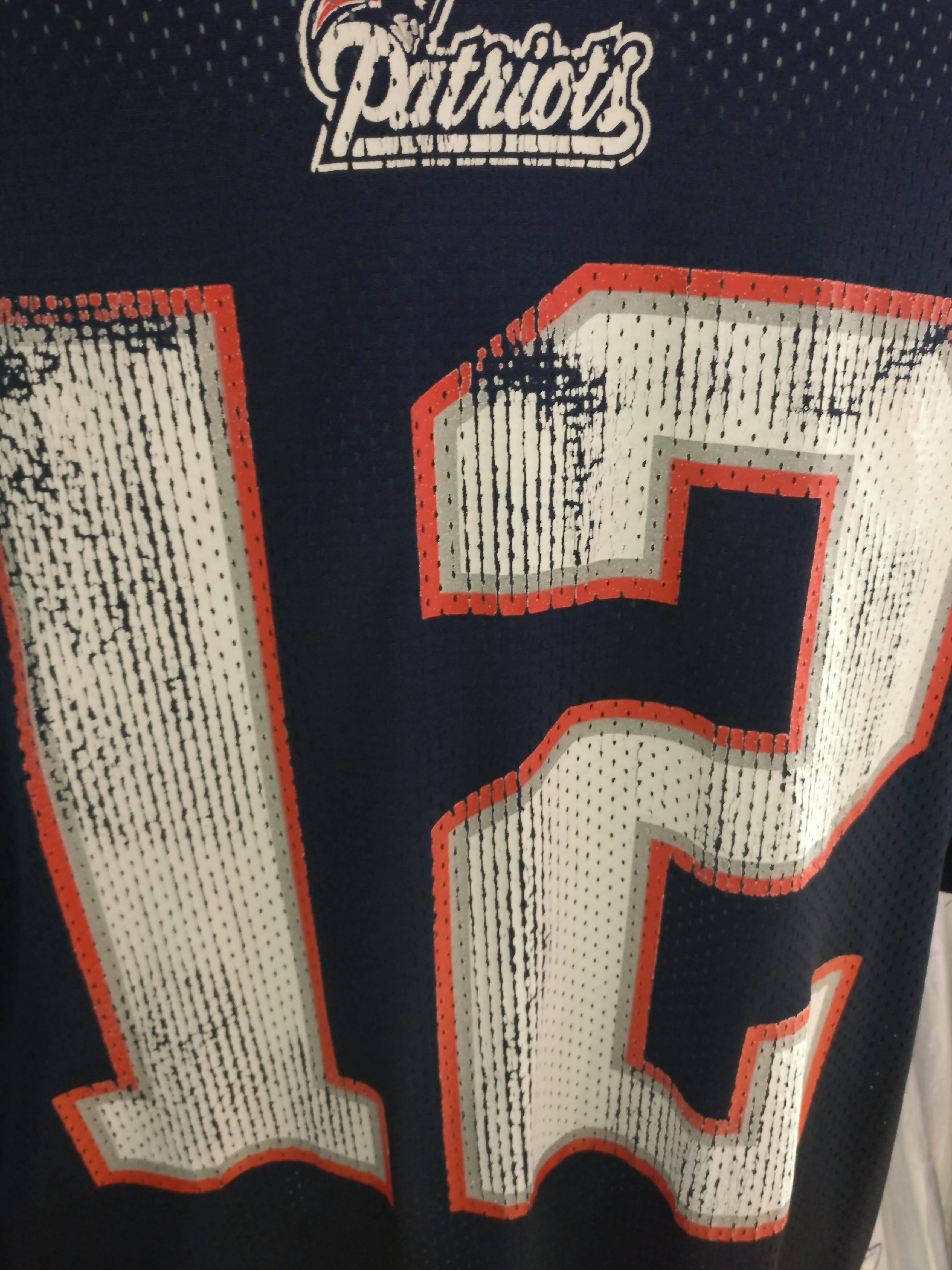 Vintage #12 TOM BRADY New England Patriots NFL Reebok Jersey M