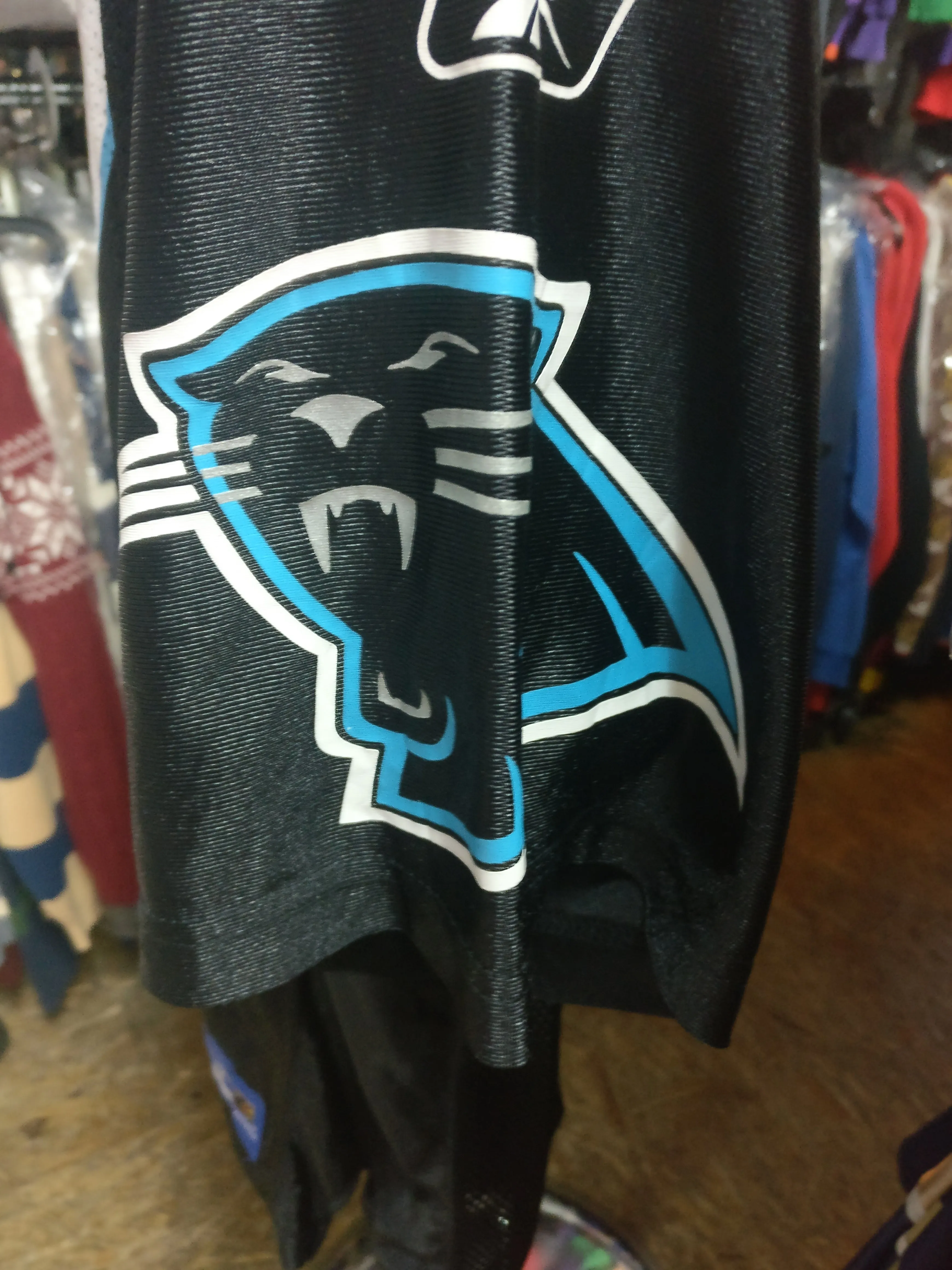 Vintage #17 JAKE DELHOMME Carolina Panthers NFL Reebok Jersey M