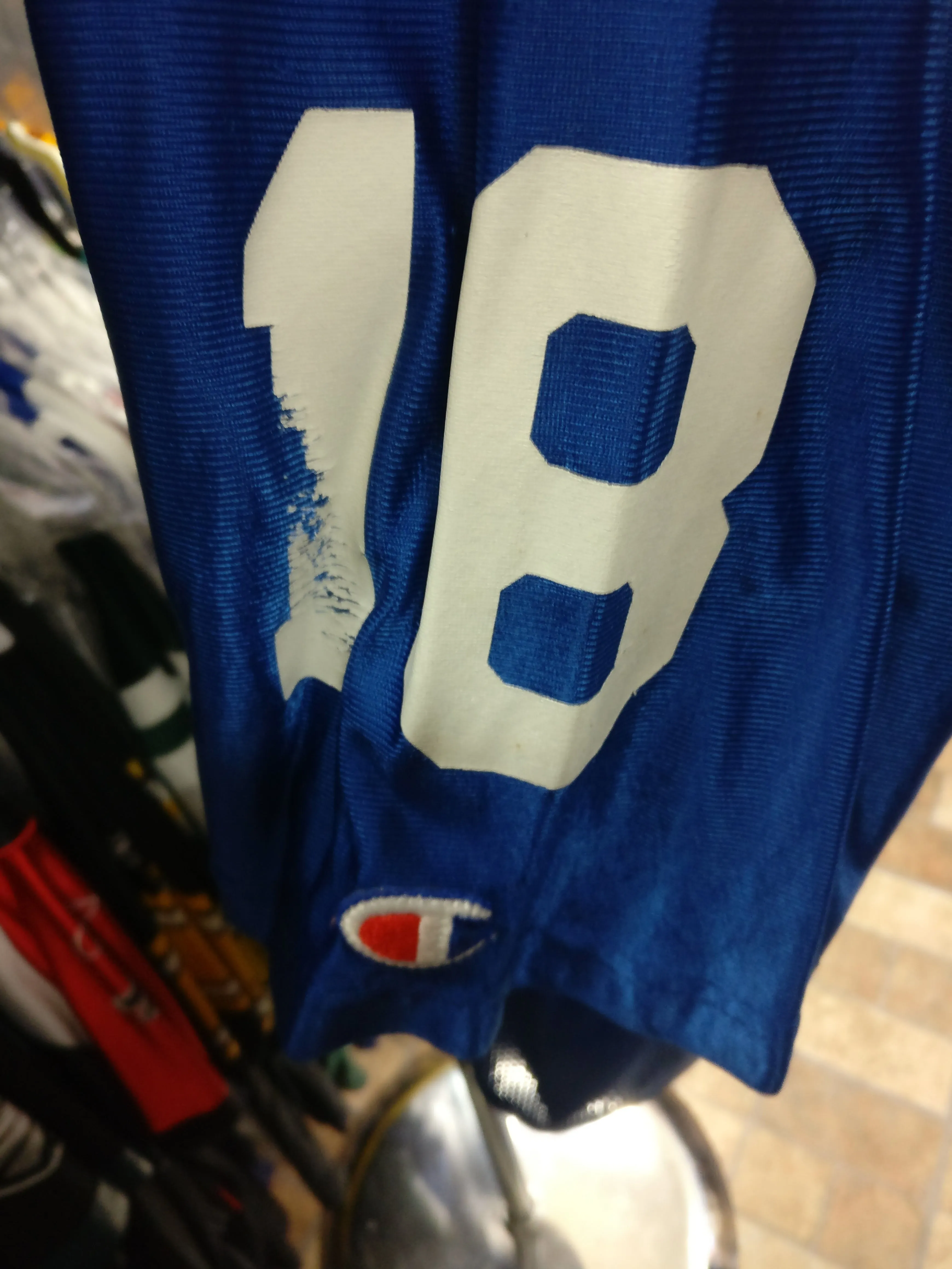 Vintage #18 PEYTON MANNING Indianapolis Colts NFL Champion Jersey 44