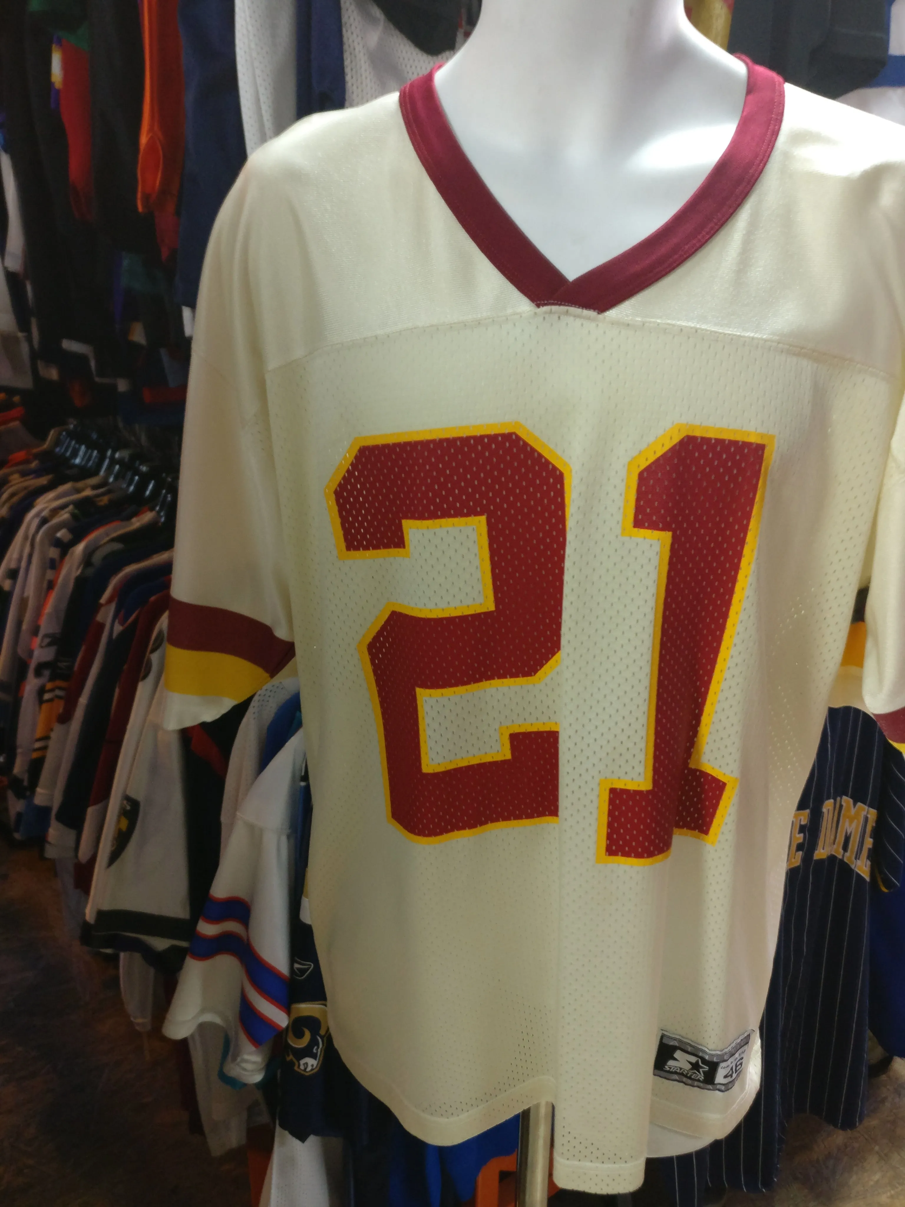 Vintage #21 TERRY ALLEN Washington Commanders NFL Starter Jersey 46 (M)