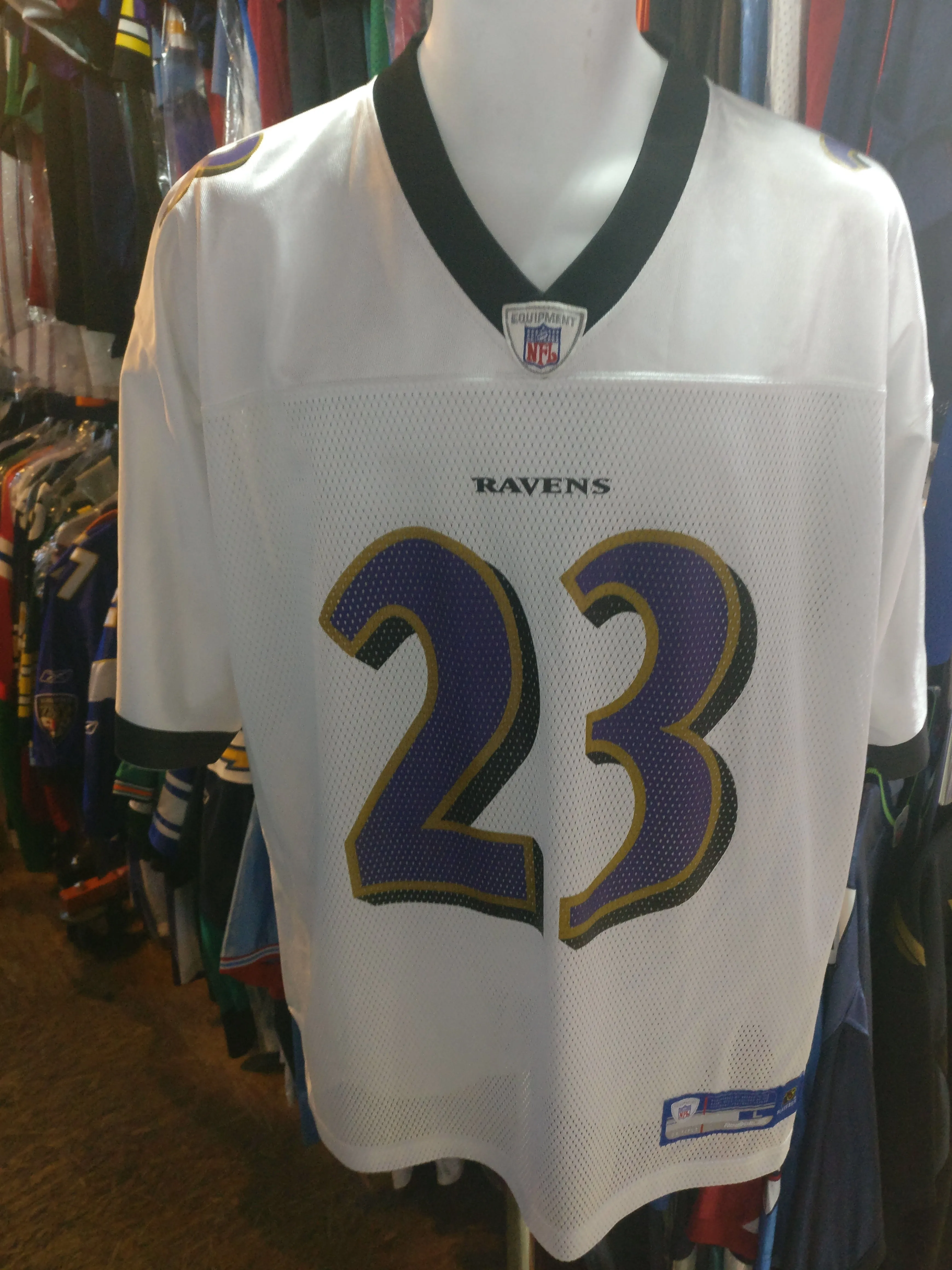Vintage #23 WILLIS McGAHEE Baltimore Ravens NFL Reebok Jersey L