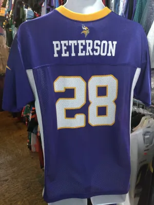 Vintage #28 ADRIAN PETERSON Minnesota Vikings NFL Jersey YXL