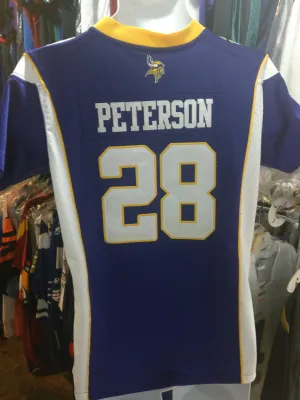 Vintage #28 ADRIAN PETERSON Minnesota Vikings NFL Nike Jersey YL