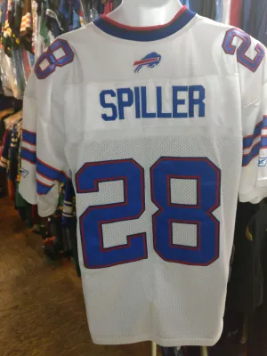Vintage #28 CJ SPILLER Buffalo Bills NFL Reebok Authentic Jersey 48