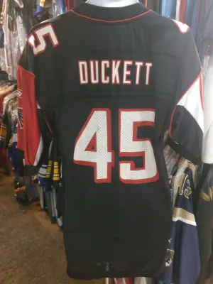 Vintage #45 TJ DUCKETT Atlanta Falcons NFL Reebok Jersey M