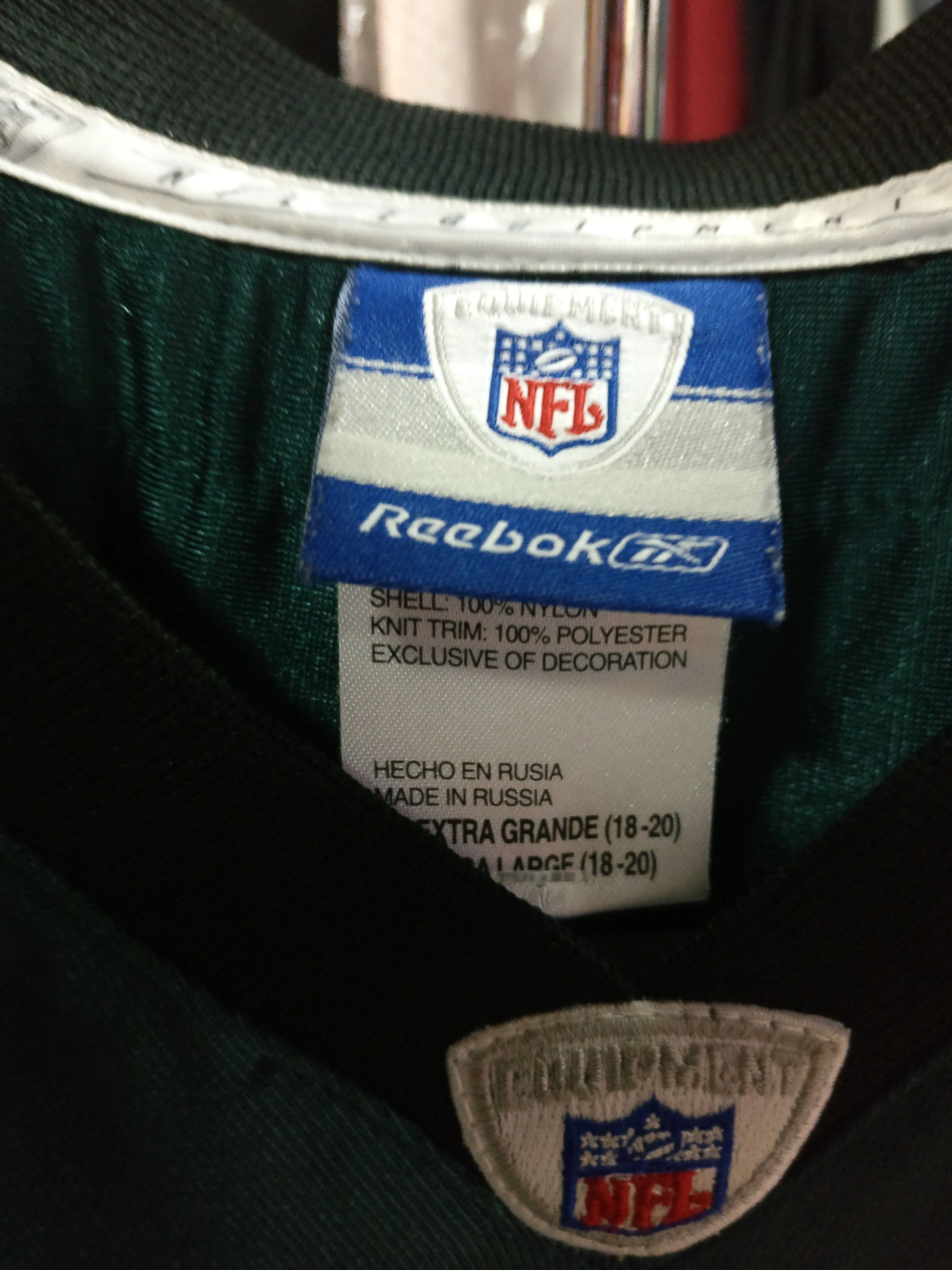 Vintage #5 DONOVAN McNABB Philadelphia Eagles NFL Reebok Jersey YXL