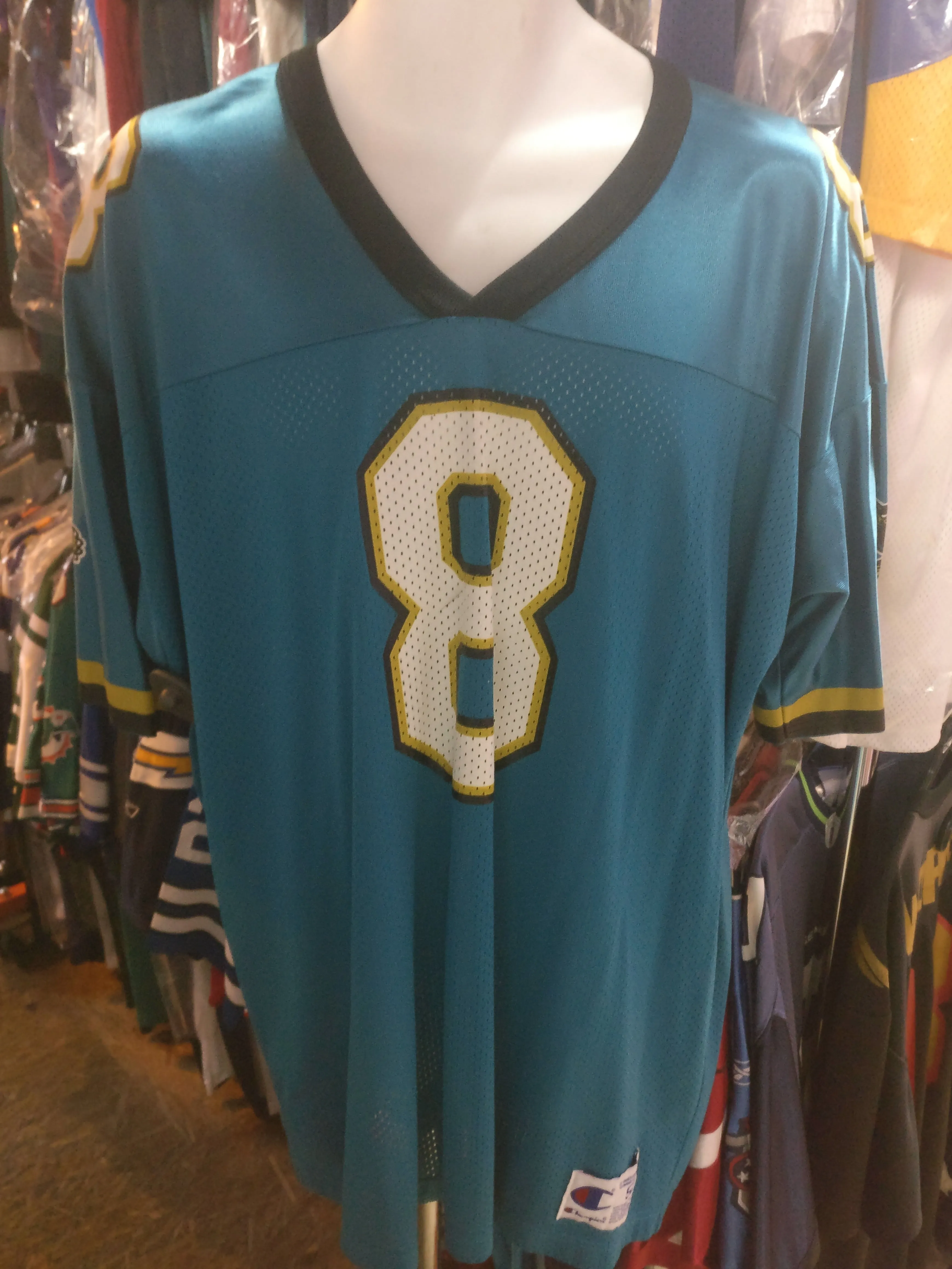 Vintage #8 MARK BRUNELL Jacksonville Jaguars NFL Champion Jersey 52