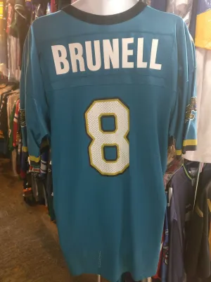 Vintage #8 MARK BRUNELL Jacksonville Jaguars NFL Champion Jersey 52