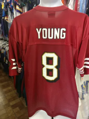 Vintage #8 STEVE YOUNG San Francisco 49ers NFL Starter Jersey YXL