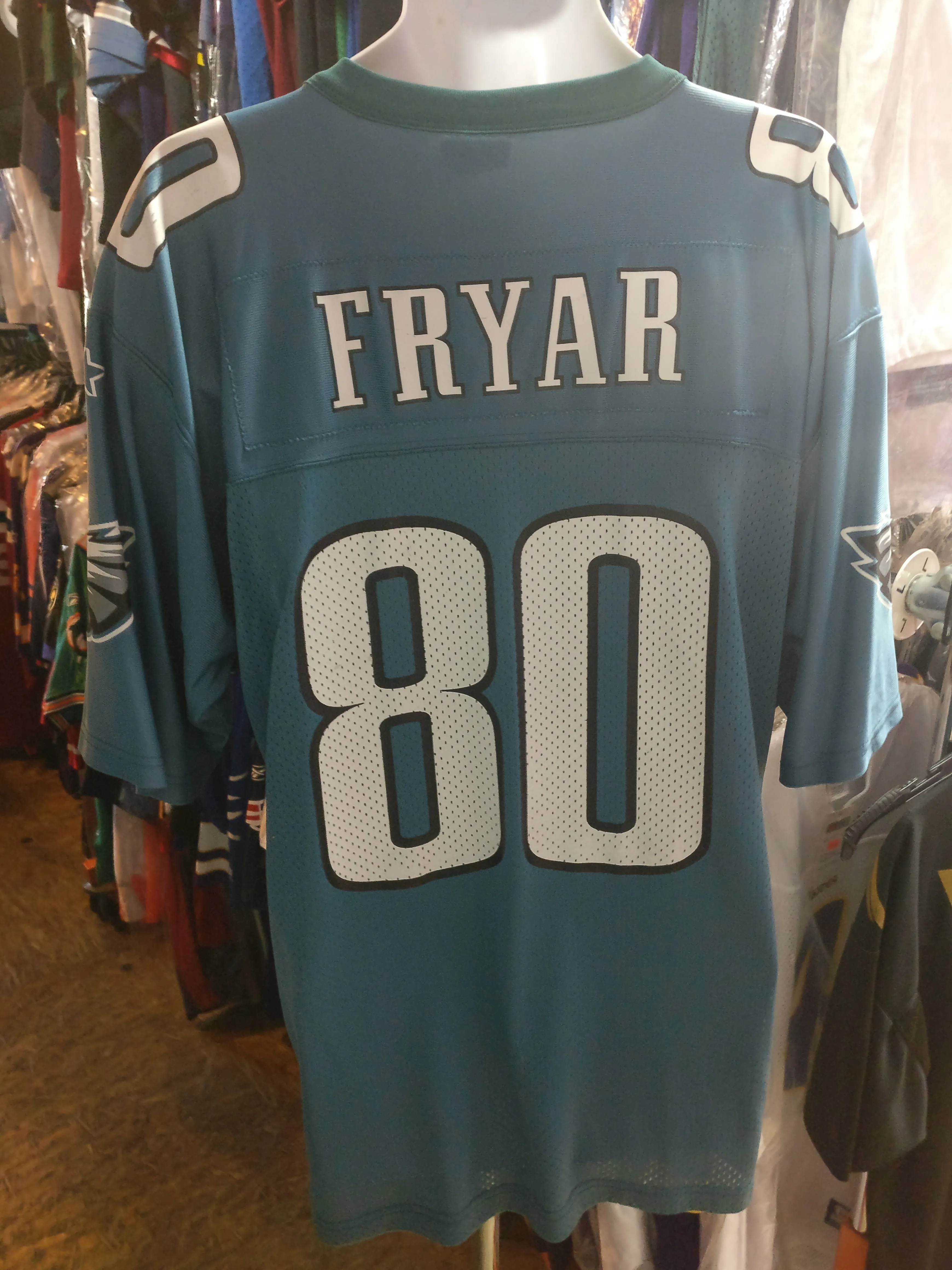 Vintage #80 IRVING FRYAR Philadelphia Eagles NFL Starter Jersey 48/L