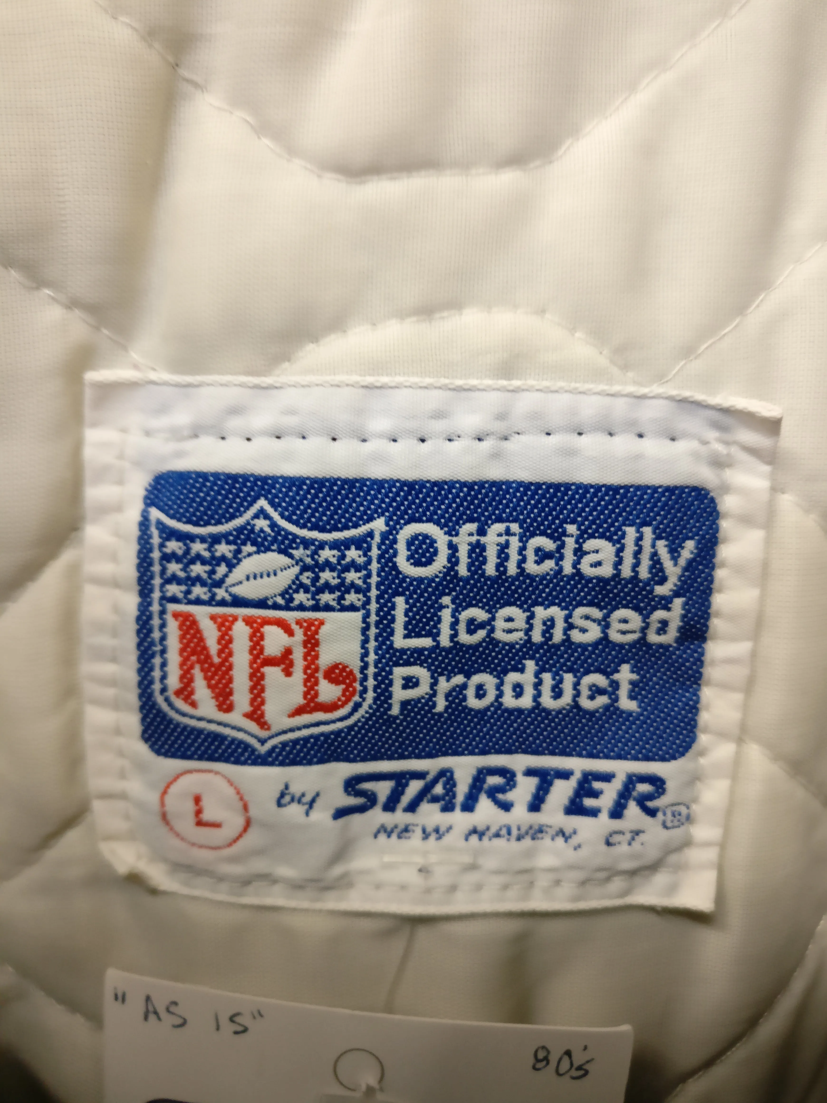 Vintage 80s DALLAS COWBOYS NFL Starter Nylon Jacket L