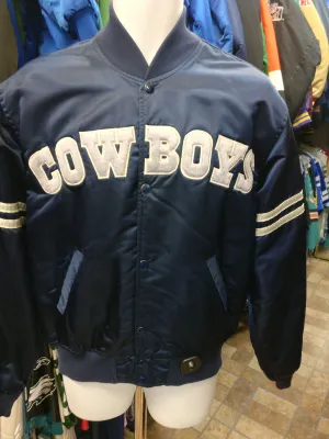 Vintage 80s DALLAS COWBOYS NFL Starter Nylon Jacket L