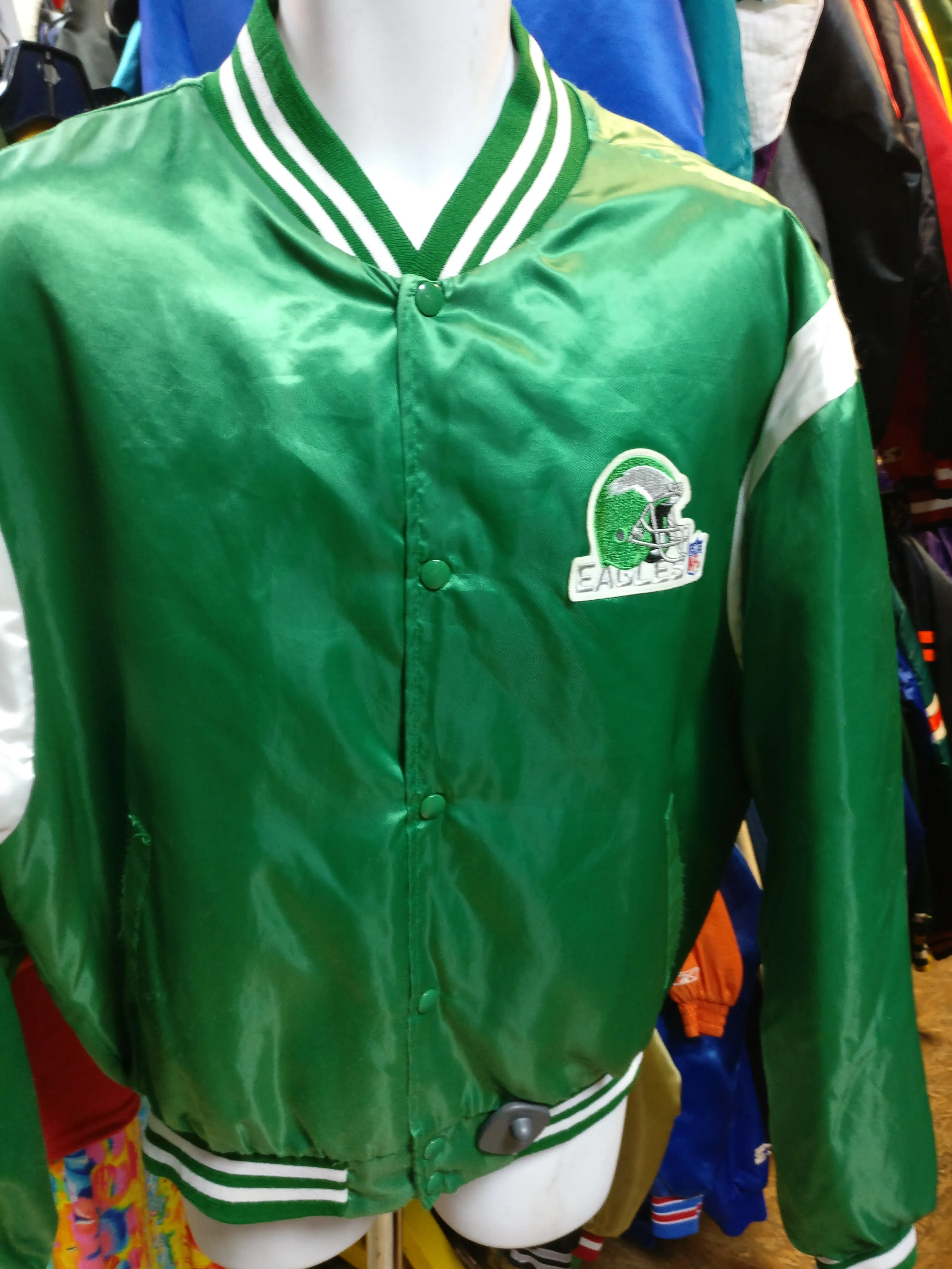 Vintage 80s PHILADELPHIA EAGLES NFL Swingster Nylon Jacket XL