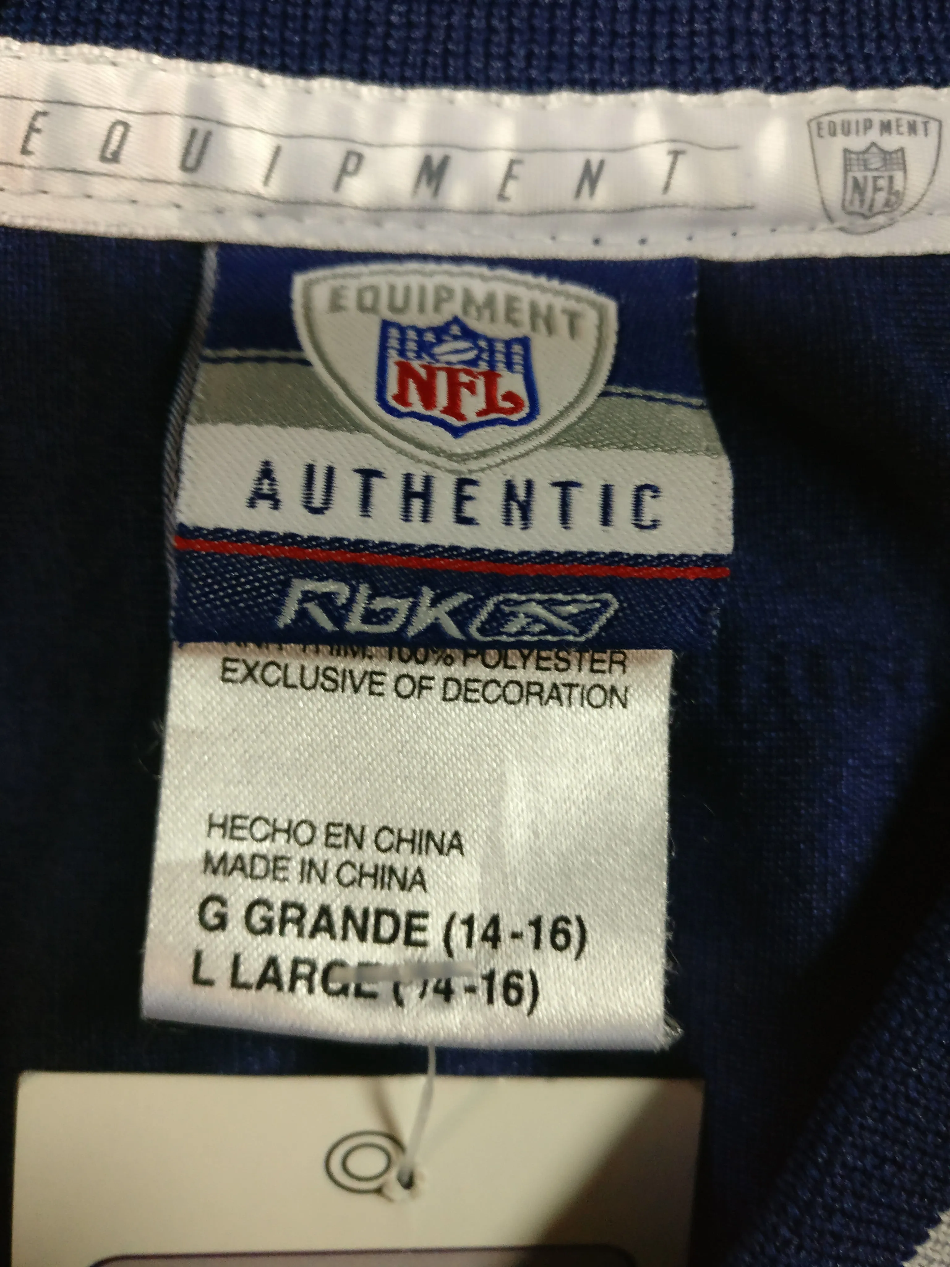 Vintage #81 RANDY MOSS New England Patriots NFL Reebok Jersey YL