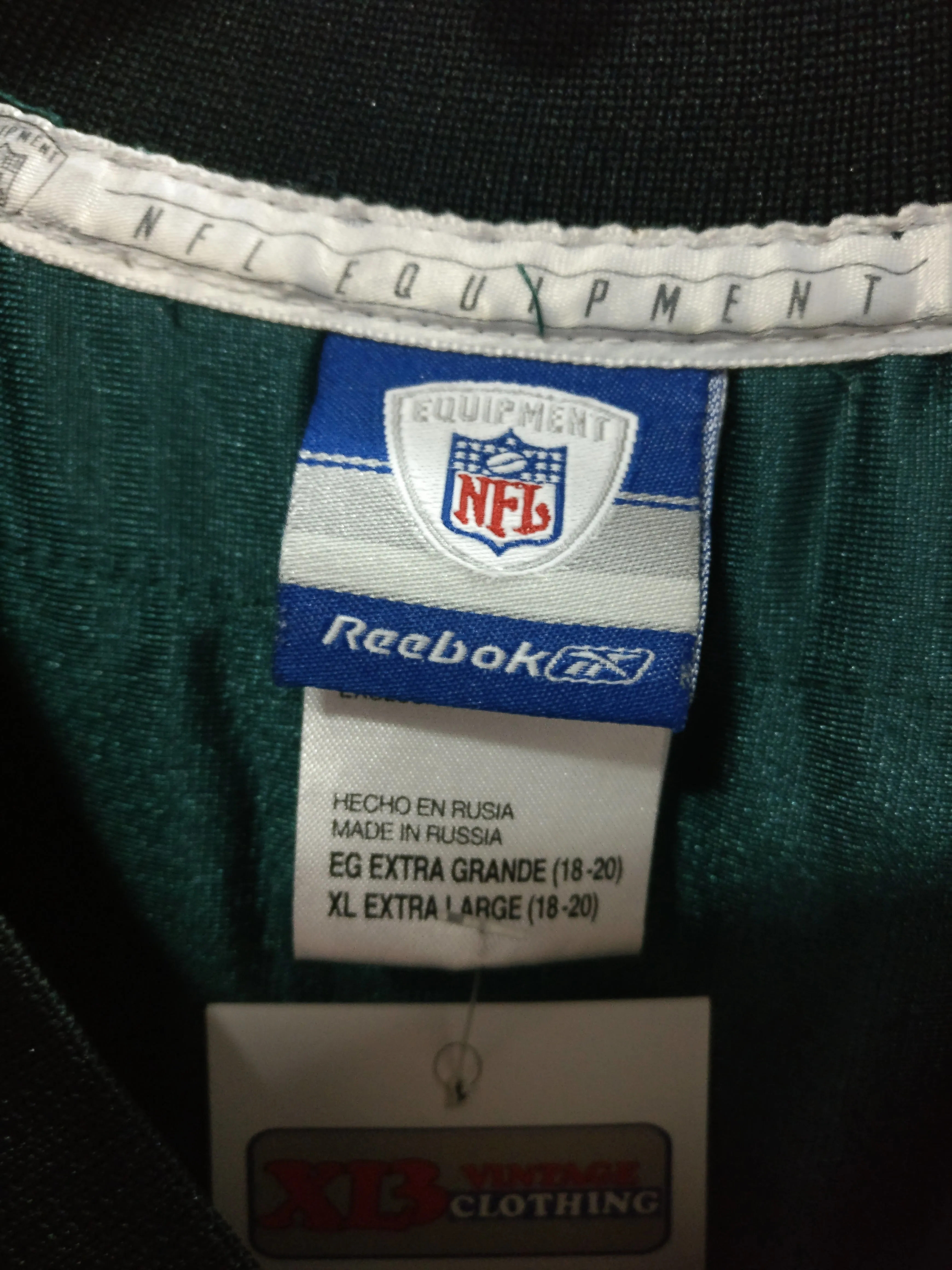Vintage #81 TERRELL OWENS Philadelphia Eagles NFL Reebok Jersey YXL