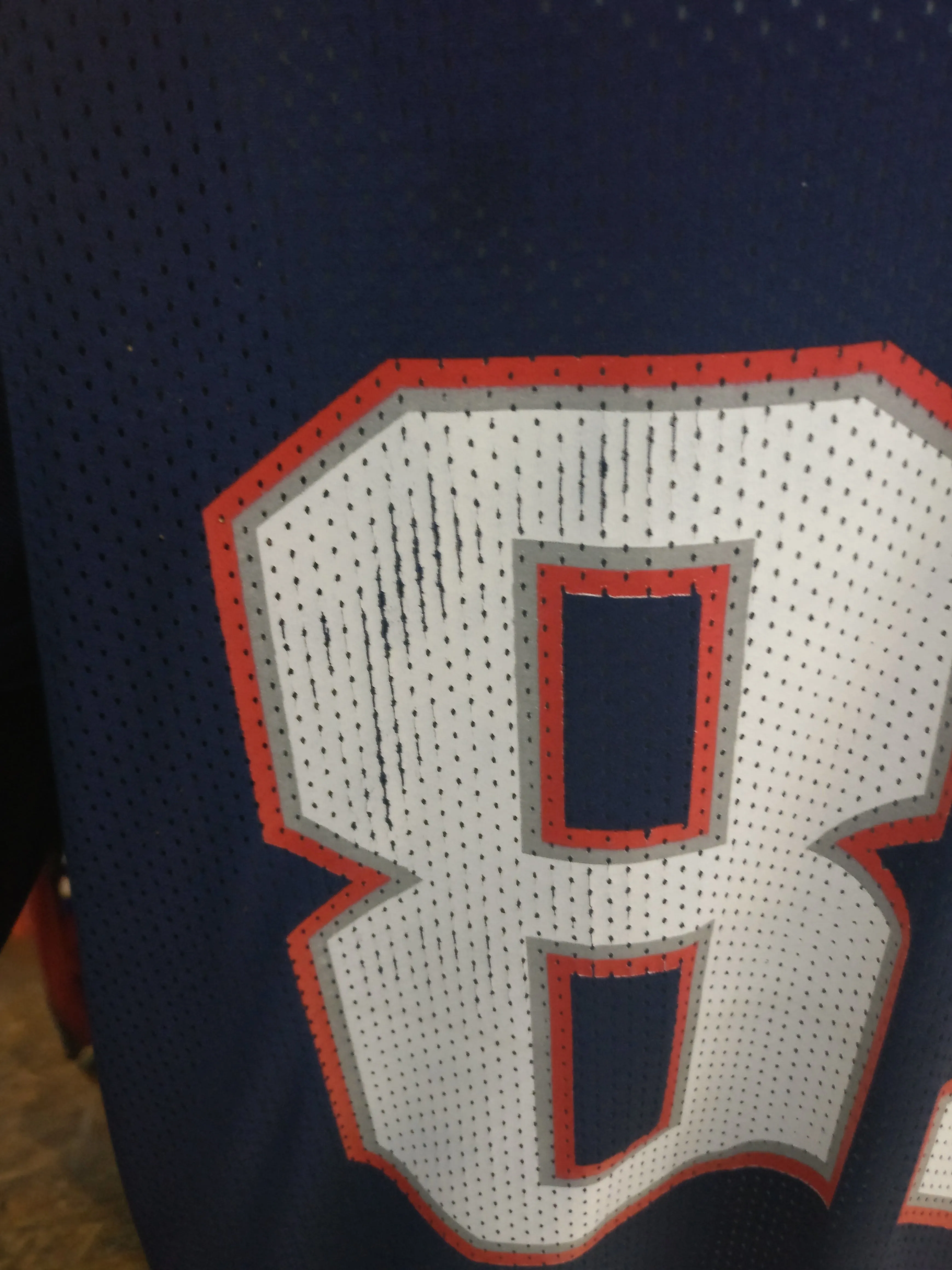 Vintage #83 WES WELKER New England Patriots NFL Reebok Jersey M