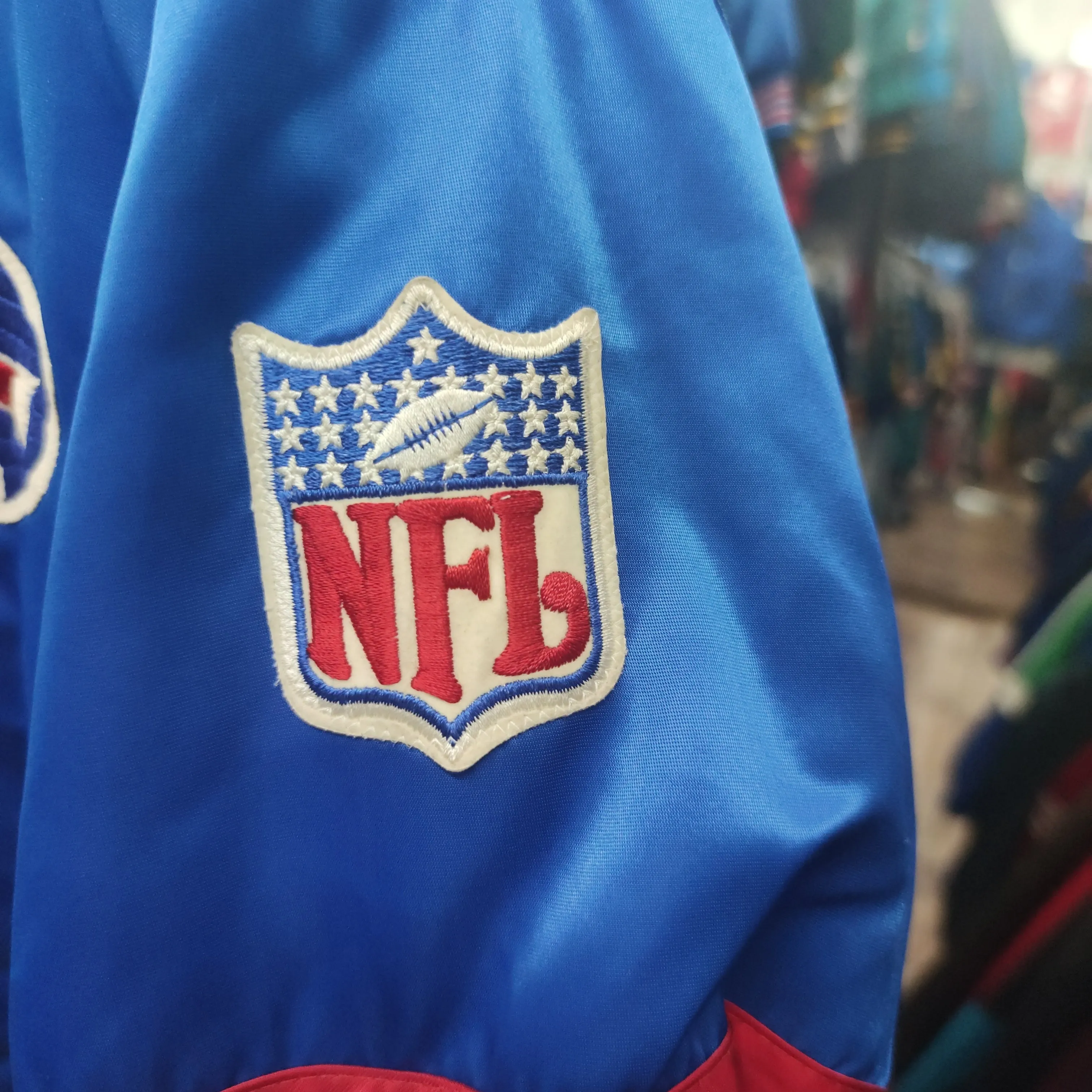 Vintage 90s BUFFALO BILLS NFL Starter Nylon Jacket L