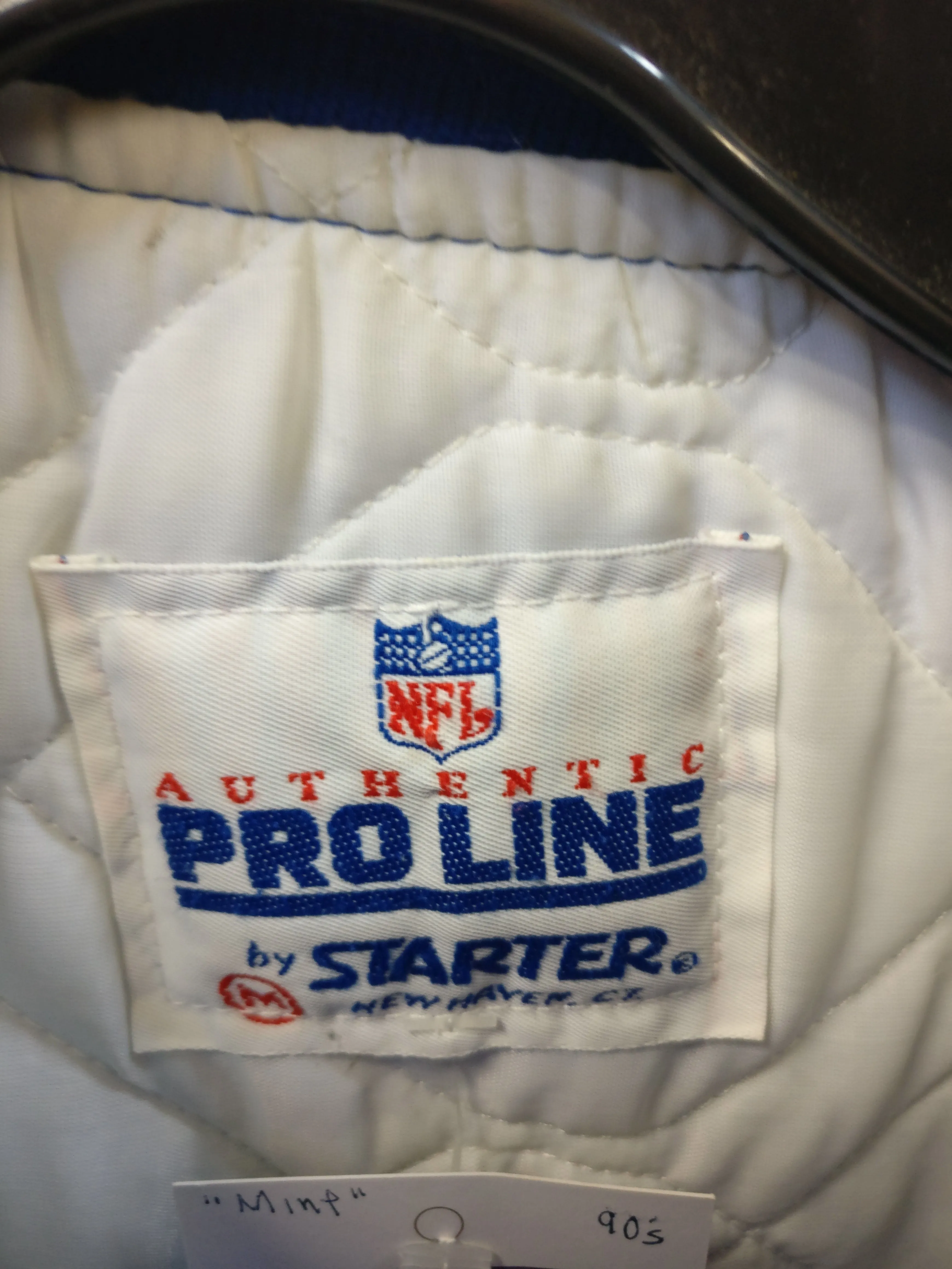 Vintage 90s INDIANAPOLIS COLTS NFL Starter Nylon Jacket M (Mint)