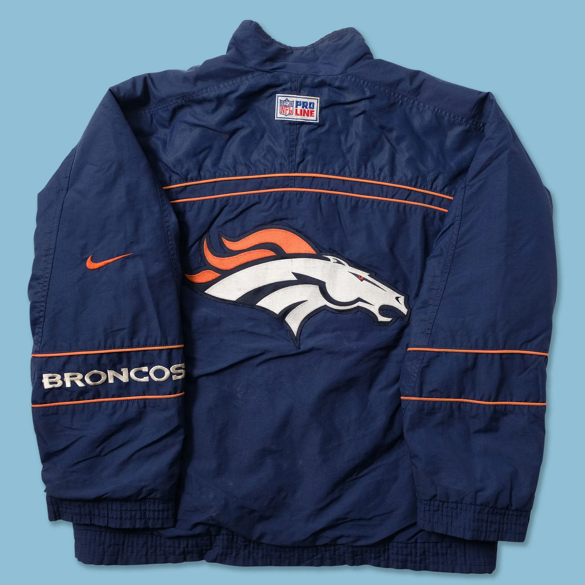 Vintage Nike Denver Broncos Padded Jacket Large