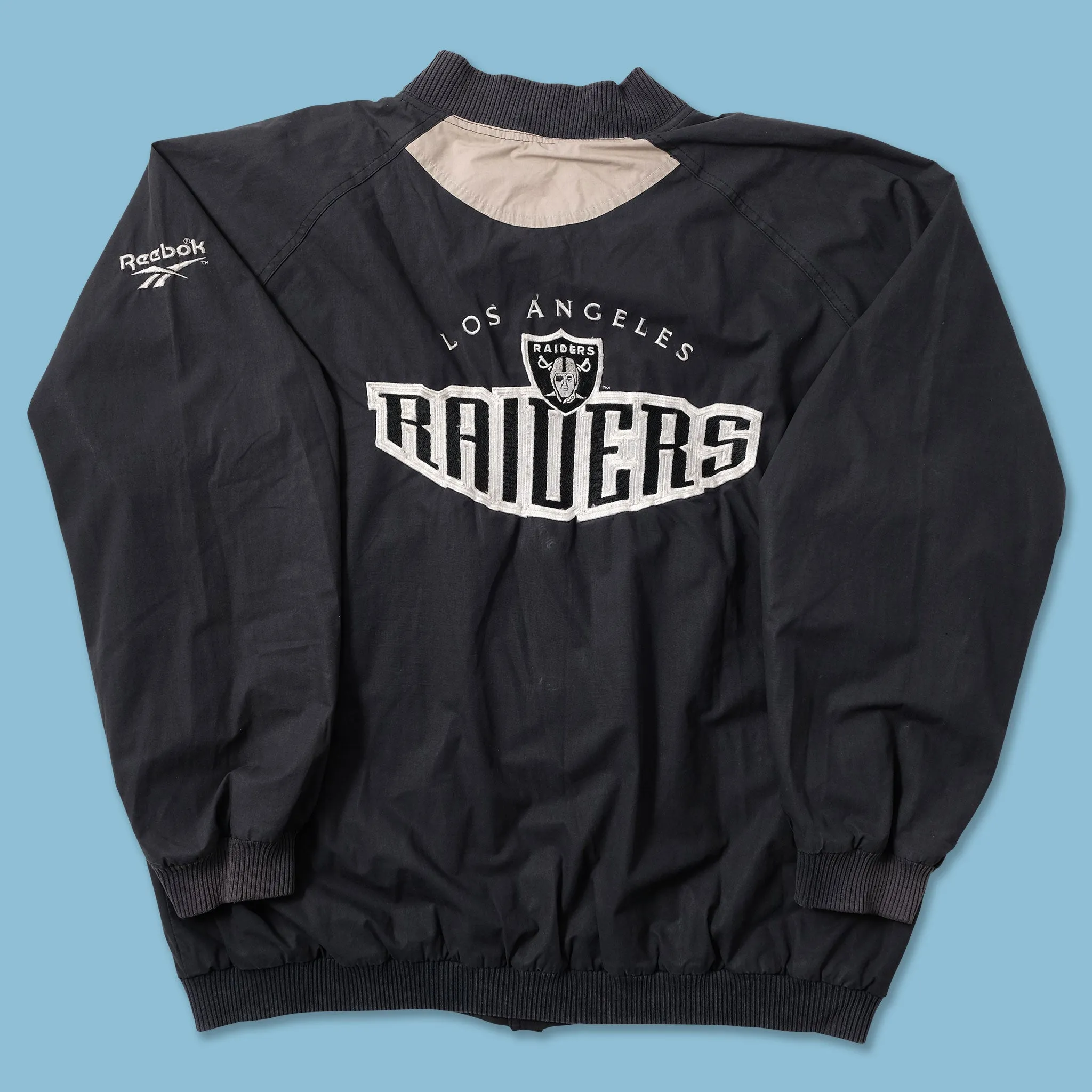 Vintage Reebok Los Angeles Raiders Varsity Jacket XLarge