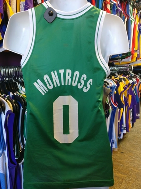 Vintage #0 ERIC MONTROSS Boston Celtics NBA Champion Jersey 36