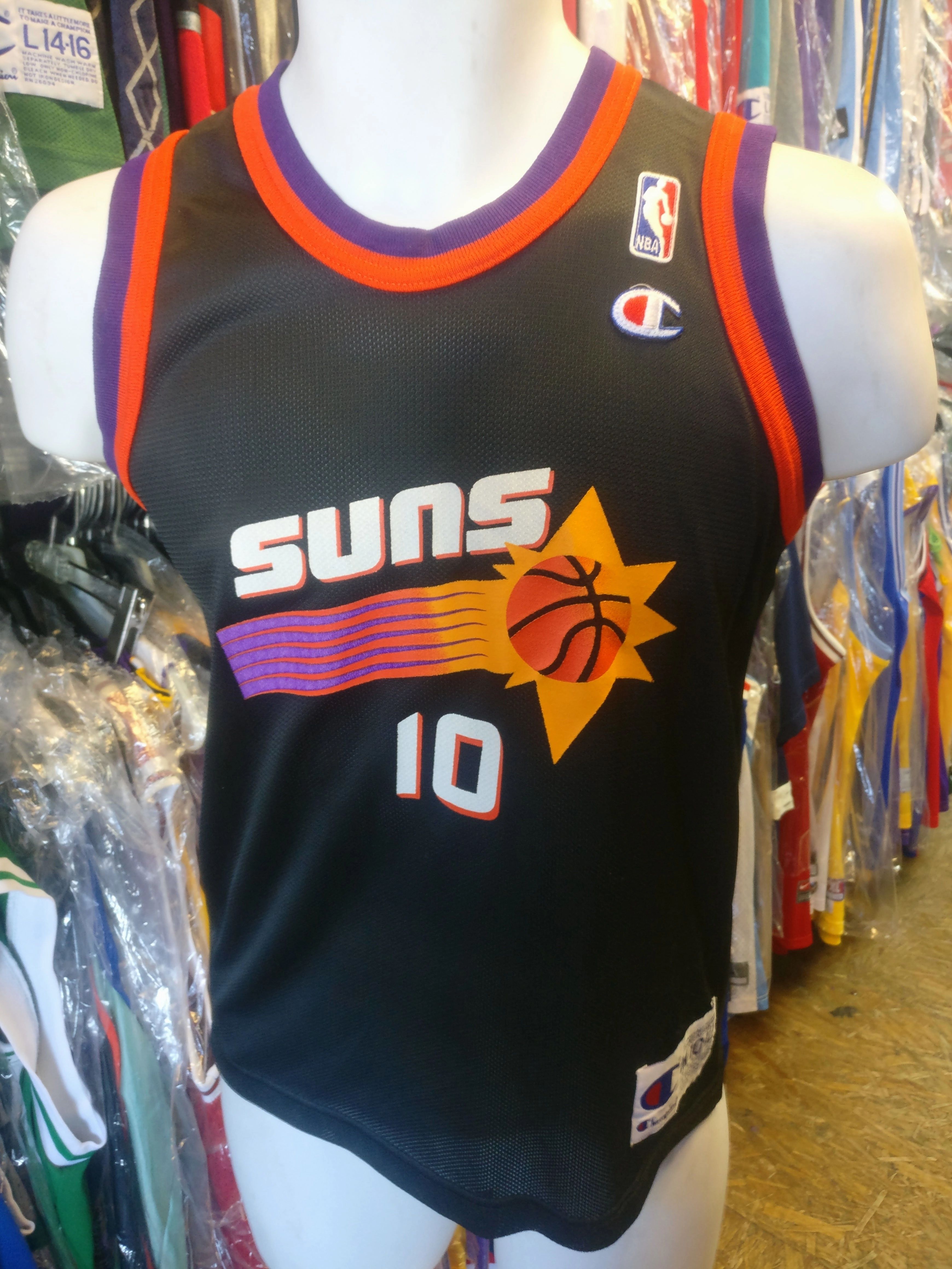 Vintage #10 SAM CASSELL Phoenix Suns NBA Champion Jersey 10-12