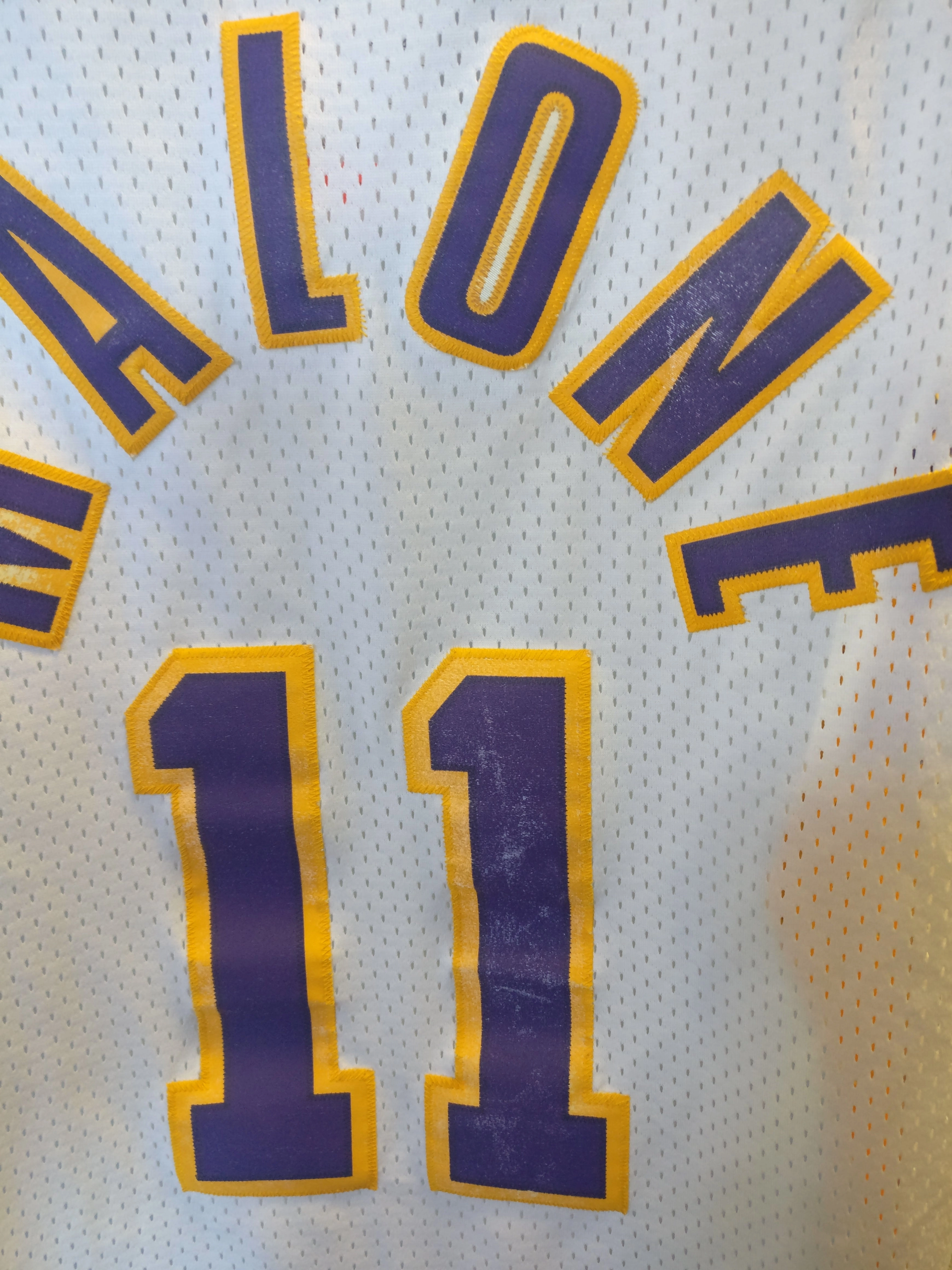 Vintage #11 KARL MALONE Los Angeles Lakers NBA Nike Jersey M