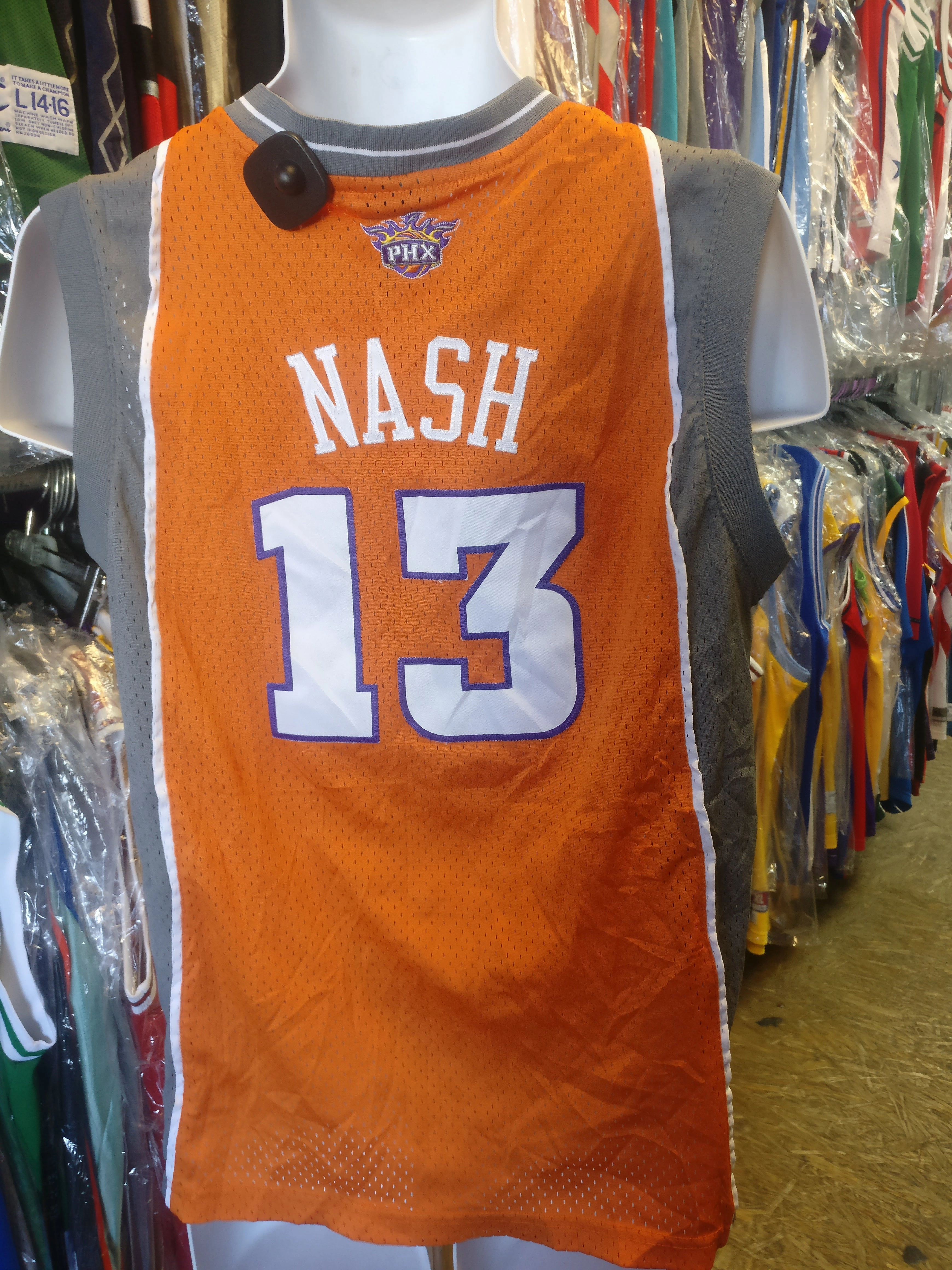 Vintage #13 STEVE NASH Phoenix Suns NBA Adidas Authentic Jersey YL