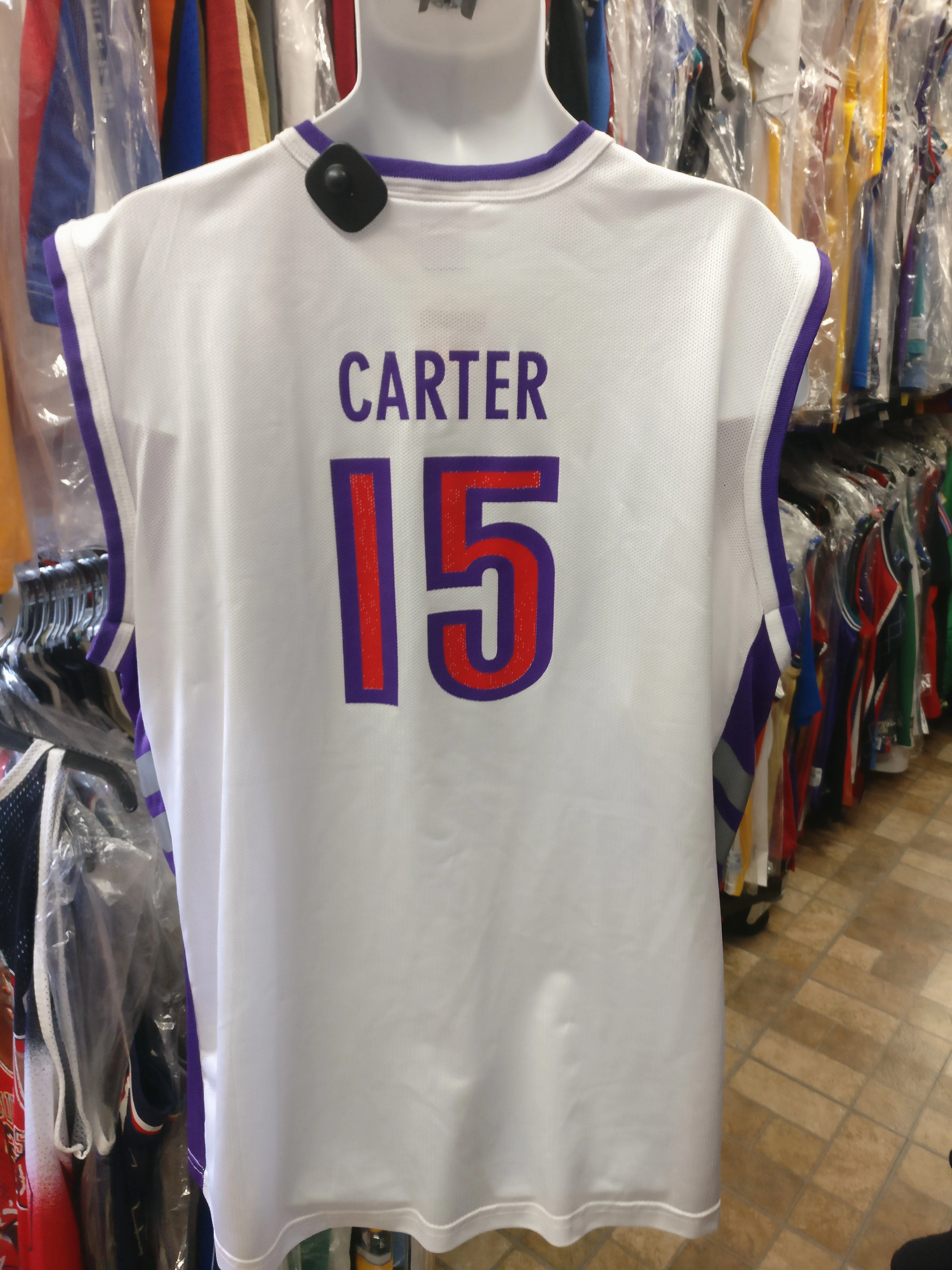 Vintage #15 VINCE CARTER Toronto Raptors NBA Champion Jersey 48