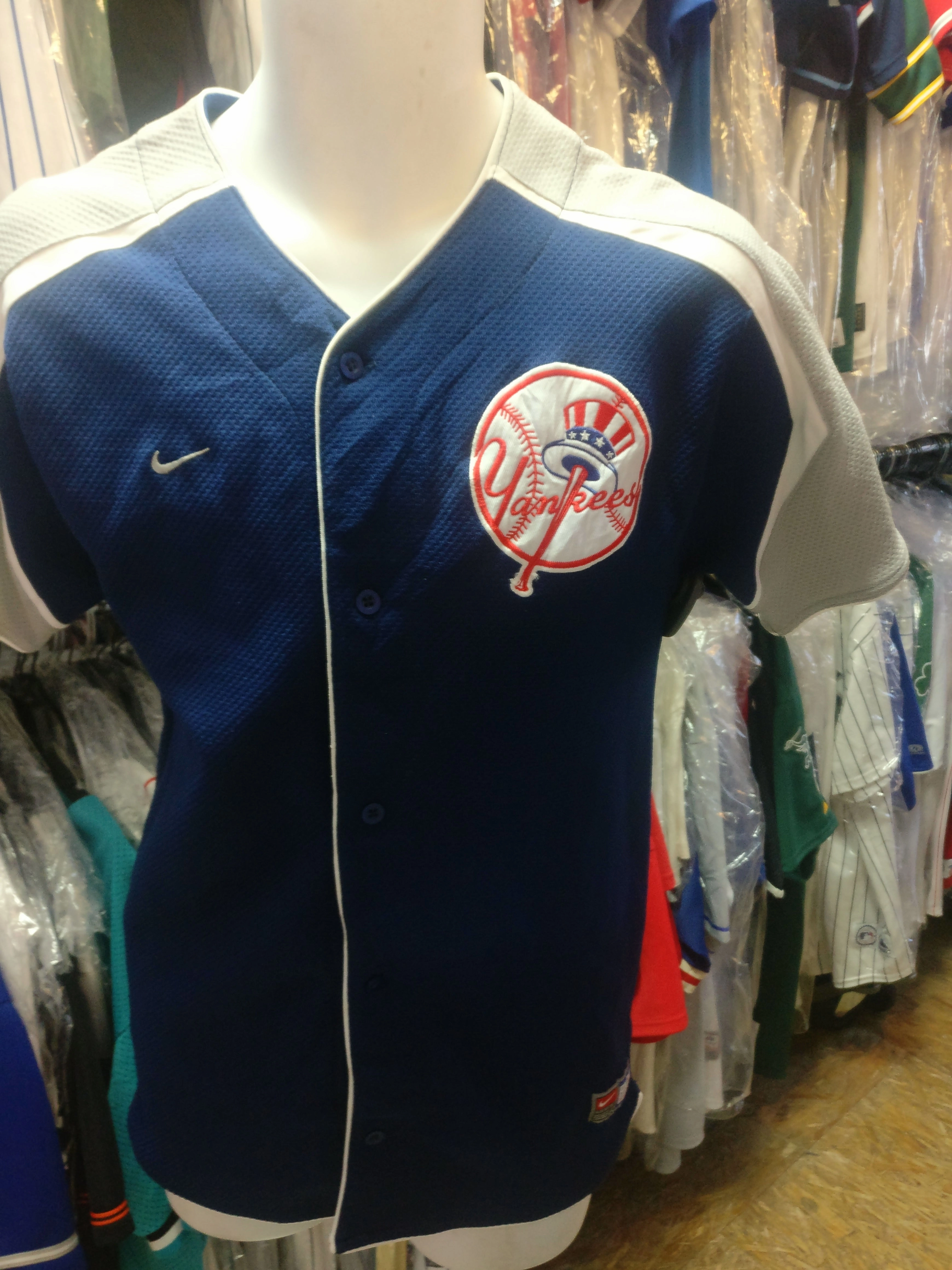 Vintage #18 JOHNNY DAMON New York Yankees MLB Nike Jersey YXL