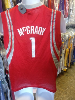 Vintage #1 TRACY McGRADY Houston Rockets NBA Adidas Jersey YL